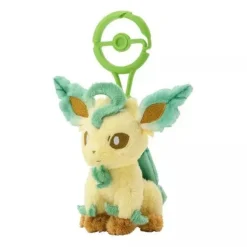 Pokemon Center Original Plush Mascot Keychain with Carabiner Leafeon JAPAN