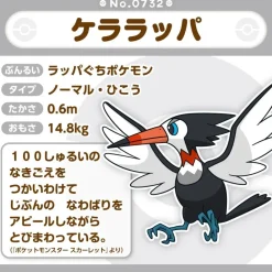 Pokemon Center Plush Toy|Plush*Original Pokemon Fit 732 Trumbeak Plush Doll JAPAN OFFICIAL