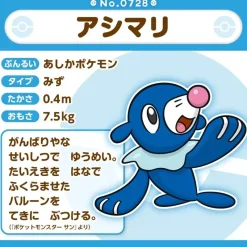 Pokemon Center Pokemon*Original Pokemon Fit 728 Popplio Plush Doll JAPAN OFFICIAL