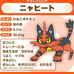 Pokemon Center Pokemon*Original Pokemon Fit 726 Torracat Plush Doll JAPAN OFFICIAL