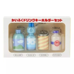 Pokemon Center Original Pokemon Sento Drinks Keychains Set JAPAN OFFICIAL