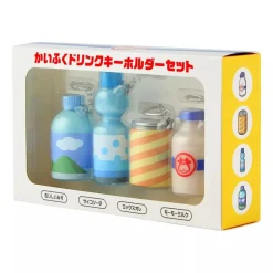 Pokemon Center Original Pokemon Sento Drinks Keychains Set JAPAN OFFICIAL