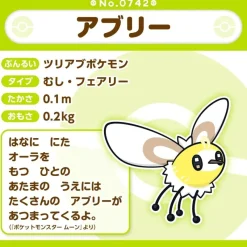 Pokemon Center Original Pokemon Fit 742 Cutiefly Plush Doll JAPAN OFFICIAL