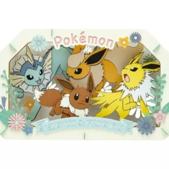 Pokemon Center Original Paper Theater Eevee Vaporeon Jolteon Flareon JAPAN