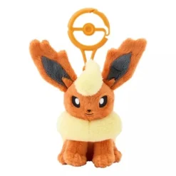 Pokemon Center Pokemon*Original Plush Mascot Keychain with Carabiner Flareon JAPAN