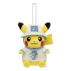 Pokemon Center Original Pikachu Leisure Style Ver. Plush Keychain JAPAN OFFICIAL
