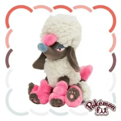 Pokemon Center Original Pokemon Fit Furfrou Heart Trim Plush Doll JAPAN