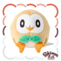 Pokemon Center Original Pokemon Fit 722 Rowlet Plush Doll JAPAN OFFICIAL