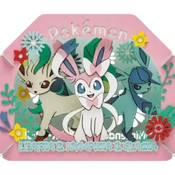 Pokemon Center Original Paper Theater Leafeon & Sylveon & Glaceon JAPAN