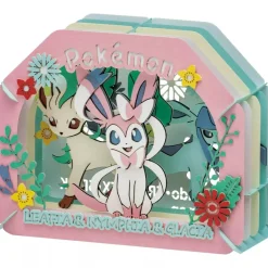 Pokemon Center Original Paper Theater Leafeon & Sylveon & Glaceon JAPAN