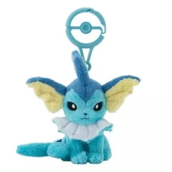 Pokemon Center Original Plush Mascot Keychain with Carabiner Vaporeon JAPAN