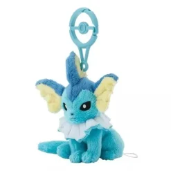 Pokemon Center Original Plush Mascot Keychain with Carabiner Vaporeon JAPAN
