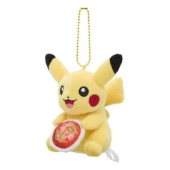Pokemon Center Original Plush Keychain Pikachu Nagoya Ankake Spaghetti Ver.