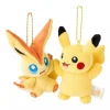Pokemon Center Original Pikachu & Victini Plush Keychain High Five ver. JAPAN