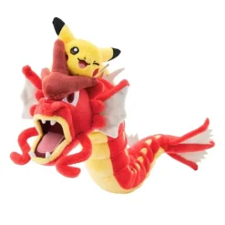 Pokemon Center Plush Toy*Original Red Gyarados And Pikachu Hiroshima R Plush Doll JAPAN