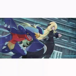 Pokemon Center Original Rubber Playmat Cynthia & Garchomp JAPAN OFFICIAL