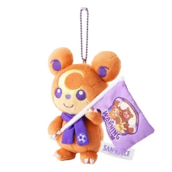 Pokemon Center Original Sanfrecce Plush Keychain Teddiursa JAPAN OFFICIAL