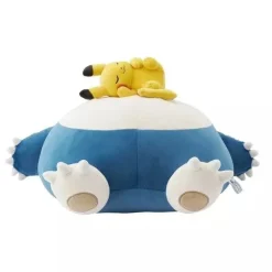 Pokemon Center Original Sleep Motchiri Snorlax & Pikachu Oyasumi Ver. Plush Doll