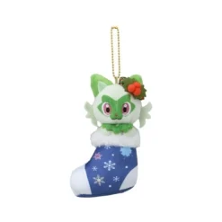 Pokemon Center Pokemon|Plush Toy*Paldea's Christmas Market 2023 Plush Key Chain Sprigatito JAPAN