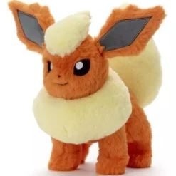 TAKARA TOMY ARTS Pokemon Kuta Kuta Tatta Plush Doll S Flareon JAPAN OFFICIAL