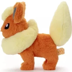 TAKARA TOMY ARTS Pokemon Kuta Kuta Tatta Plush Doll S Flareon JAPAN OFFICIAL