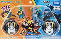 Takara Tomy Pokemon|Figure*Pokemon MonColle Battleze Mega Lucario VS Mega Charizard X Figure JAPAN OFFICIAL