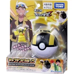 TAKARA TOMY Figure*Pokemon MonColle PokeDel-Z Captain Pikachu JAPAN OFFICIAL