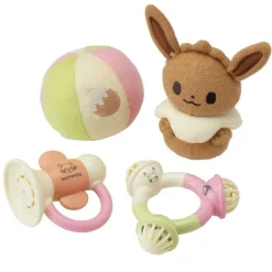 Toyroyal Pokemon*Pokemon MONPOKE Rattle Set Eevee JAPAN OFFICIAL