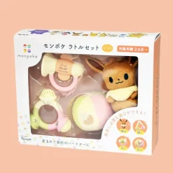 Toyroyal Pokemon MONPOKE Rattle Set Eevee JAPAN OFFICIAL