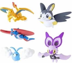 Takara Tomy A.R.T.S Capsule Toy|Capsule Toy*Pokemon Netsuke Mascot Soaring in the Sky Complete Set Figure Capsule Toy JAPAN