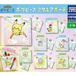 TAKARA TOMY ARTS Other Toys & Hobbies*Pokemon Poke Piece Square Pouch All 7 type Set Capsule Toy JAPAN OFFICIAL