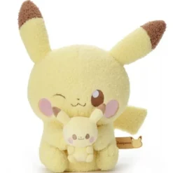 Takara Tomy Pokemon Pokepeace Pikachu with Mini Plush Ver. Plush Doll JAPAN OFFICIAL