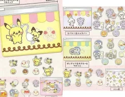 TAKARA TOMY ARTS Pokemon Pokepiece Mini Vinyl Pouch with Sticker 2 All 5 type Set Capsule Toy