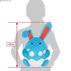 Sanei Boeki Pokemon|Plush Toy*Pokemon Potehagu Cushion Azumarill JAPAN OFFICIAL