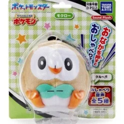 Takara Tomy Pokemon Sound Plush Doll Rowlet JAPAN OFFICIAL