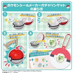 TakaraTomy Pokemon Sticker Maker Gacharin Get JAPAN OFFICIAL