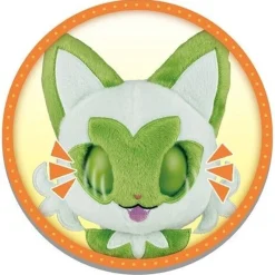 TAKARA TOMY Pokemon Stroke Me and Stare at Me Wink Eyes Sprigatito Plush Doll JAPAN OFFICIAL