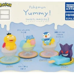 TAKARA TOMY ARTS Pokemon Yummy! Sweets mascot2 KODAK Tamarasi Pochama gengar Set of 4 Capsule Toy