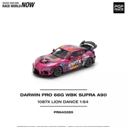 Pop Race DarwinPRO 66G WBK Supra 1087X Lion Dance 1/64 Miniature Car JAPAN