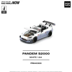 POP RACE Honda Pandem S2000 White 1/64 JAPAN OFFICIAL