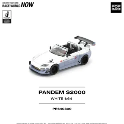 POP RACE Honda Pandem S2000 White 1/64 JAPAN OFFICIAL