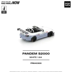 POP RACE Honda Pandem S2000 White 1/64 JAPAN OFFICIAL