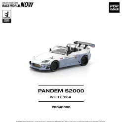 POP RACE Honda Pandem S2000 White 1/64 JAPAN OFFICIAL