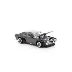 POP RACE Laurel C130 Metallic Gray 1/64 JAPAN OFFICIAL