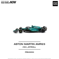 POPRACE Aston Martin AMR23 Lance Stroll 1/64 JAPAN OFFICIAL