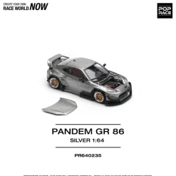 POPRACE Pandem GR 86 Silver 1/64 JAPAN OFFICIAL