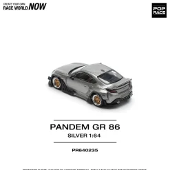 POPRACE Pandem GR 86 Silver 1/64 JAPAN OFFICIAL