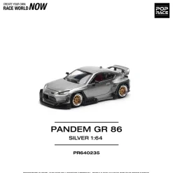 POPRACE Pandem GR 86 Silver 1/64 JAPAN OFFICIAL