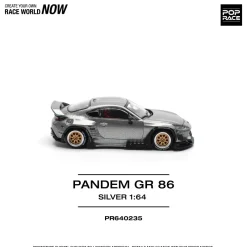 POPRACE Pandem GR 86 Silver 1/64 JAPAN OFFICIAL