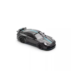 Pop Race Porsche 992 Stinger GTR Carbon Edition Blue Line 1/64 Miniature Car JAPAN